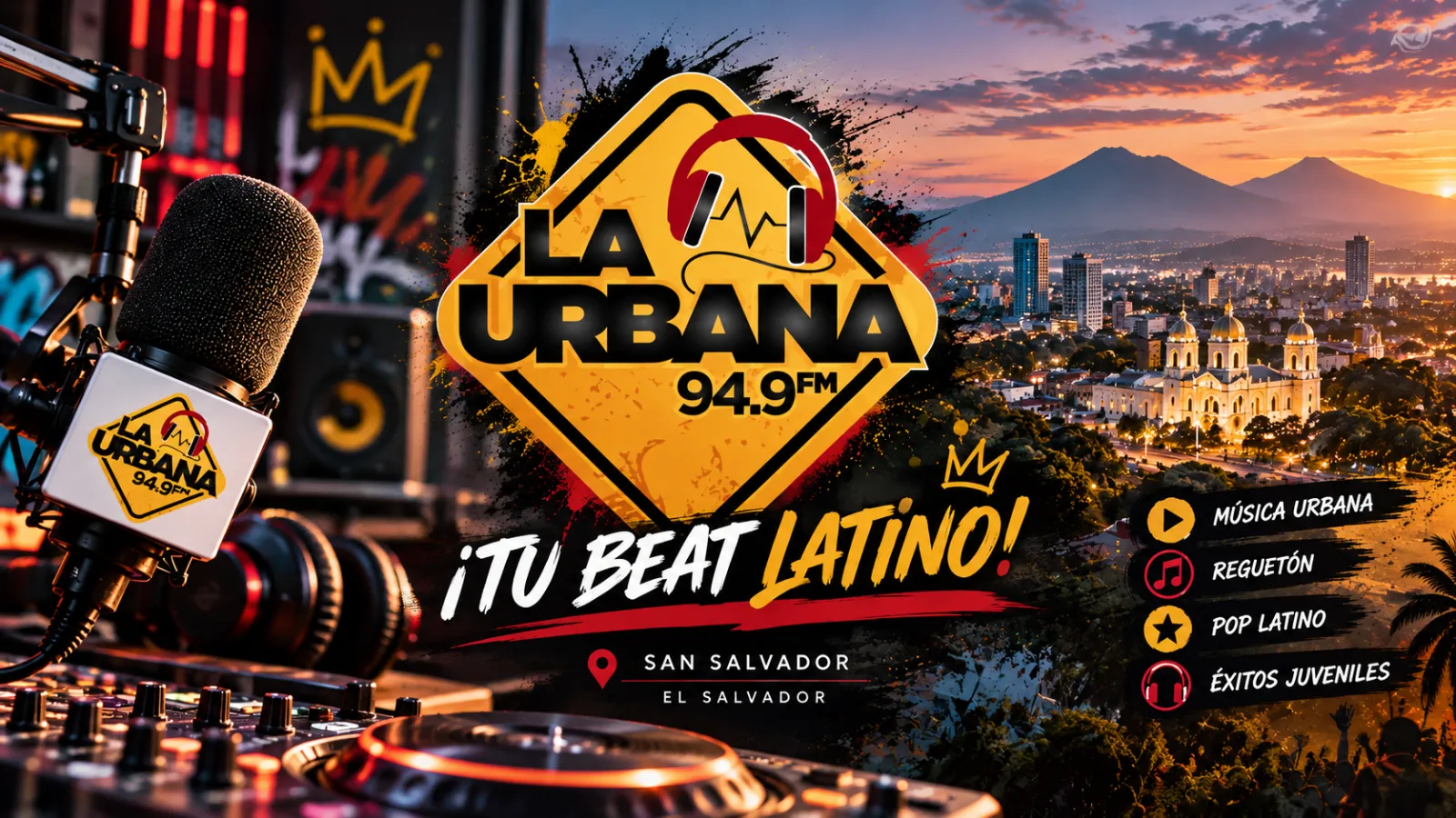 Descubre la historia de La Urbana 94.9 FM, la emisora juvenil de El Salvador